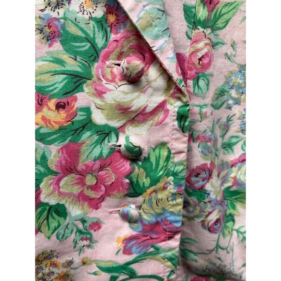 Vintage Victorias Secret Top‎ Womens Medium short sleeve button front Gold Label - Picture 6 of 6